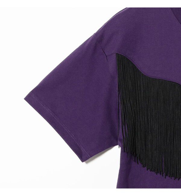 BEAMSBOY「【別注】Wrangler &times; maturely / フリンジ ショートスリーブ Tシャツ」|Tシャツ・カットソー|