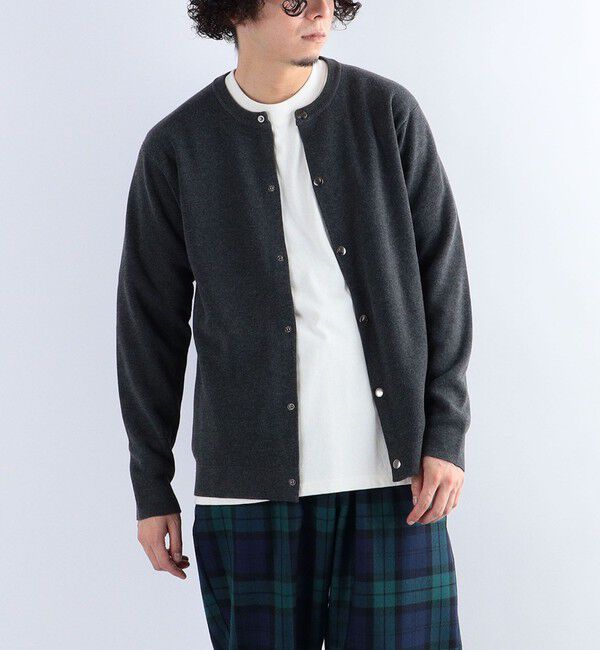 SHIPS any「SHIPS any: 〈手洗い可能〉 ミラノリブ クルーネック カーディガン 24SS◇」|カーディガン|