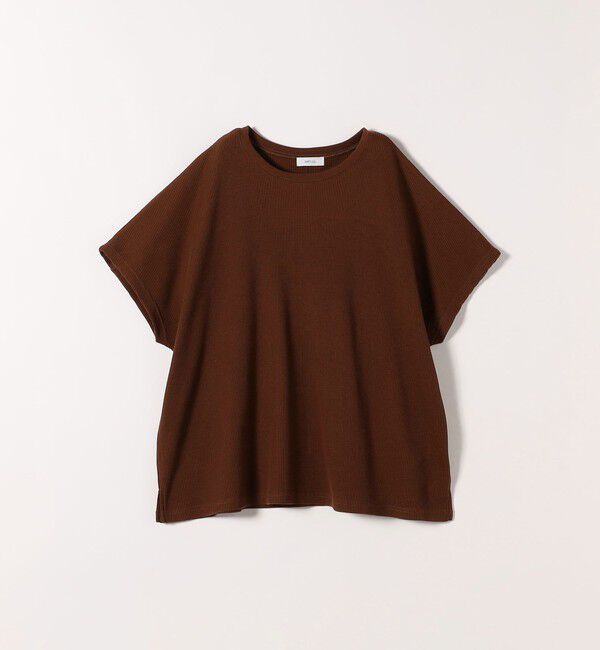 SHIPS any「【WEB限定】SHIPS any:〈洗濯機可能〉ワッフル ワイド TEE」|Tシャツ・カットソー|