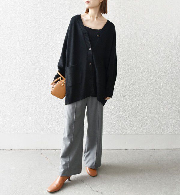 SHIPS any「SHIPS any: AQUA カシミヤ ミックス Vネック ニット カーディガン」|カーディガン|