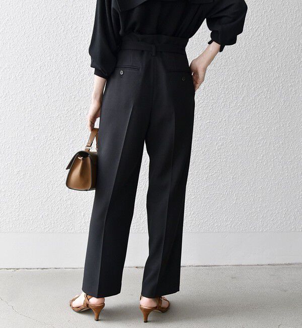 SHIPS any「SHIPS any:〈洗濯機可能〉ハイウエスト センタープレス ロング パンツ」|その他|