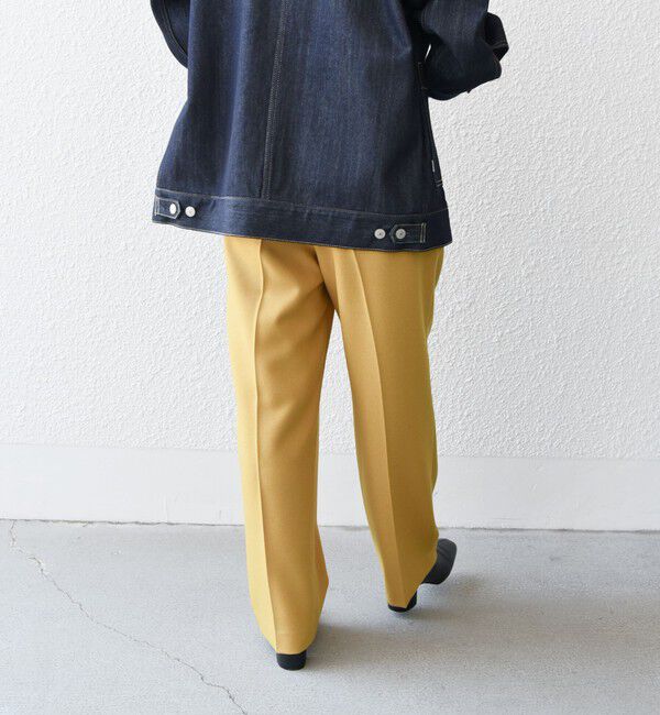 SHIPS any「SHIPS any:〈洗濯機可能〉ハイウエスト センタープレス ロング パンツ」|その他|