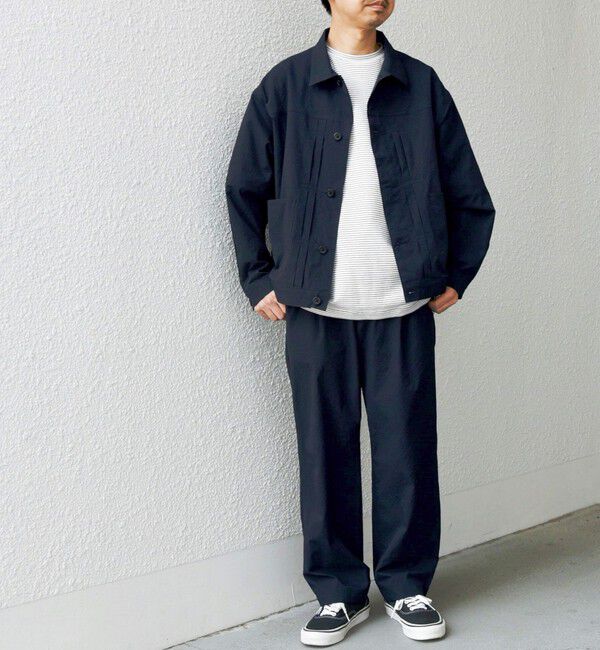 SHIPS any「SHIPS any: 〈撥水・軽量〉SOLOTEX(R) シアサッカー セミワイド イージーパンツ◆」|チノ|