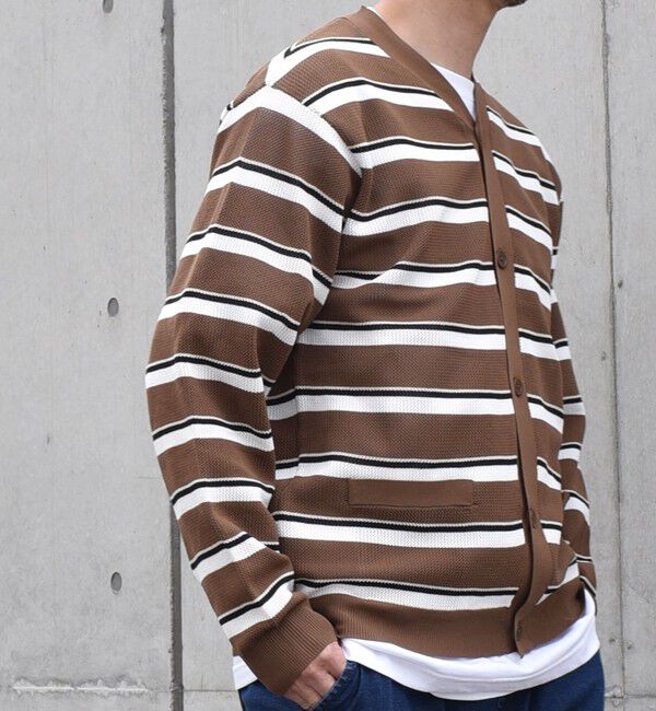 SHIPS any「SHIPS any: 〈手洗い可能・軽量〉 シャロー Vネック スポンディッシュ カーディガン◇」|カーディガン|ブラウン