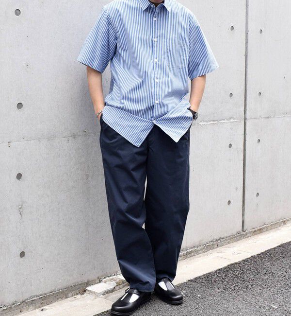 SHIPS any「SHIPS any: ブルーパレット ストライプ / ハケメ リラックス レギュラーカラー シャツ◇」|シャツ・ブラウス|
