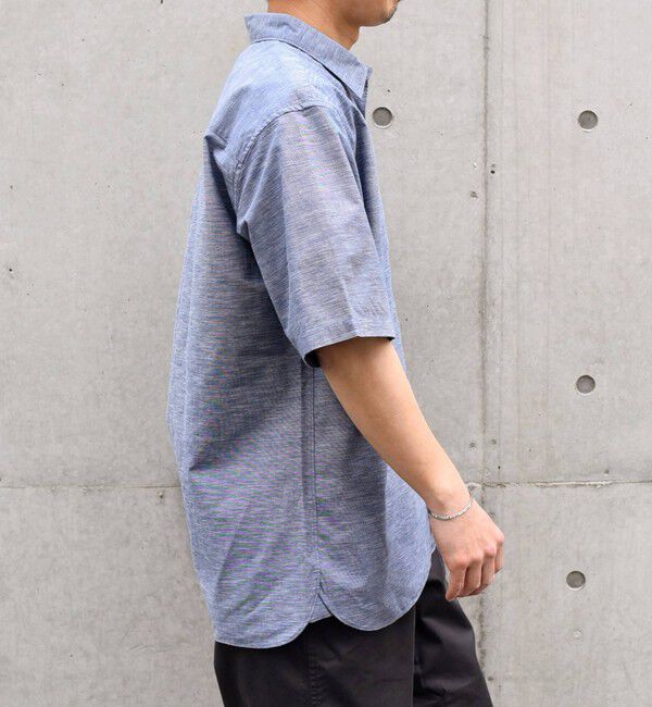 SHIPS any「SHIPS any: ブルーパレット ストライプ / ハケメ リラックス レギュラーカラー シャツ◇」|シャツ・ブラウス|