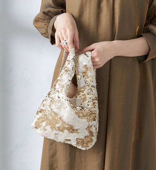 SHIPS for women「troisiemeCHACO:スパンコール バッグ」|ハンドバッグ|