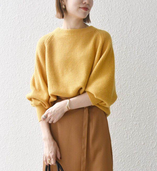 SHIPS any「SHIPS any:〈手洗い可能〉AQUA カシミヤ ミックス ハイネック ニット」|ニット・セーター|