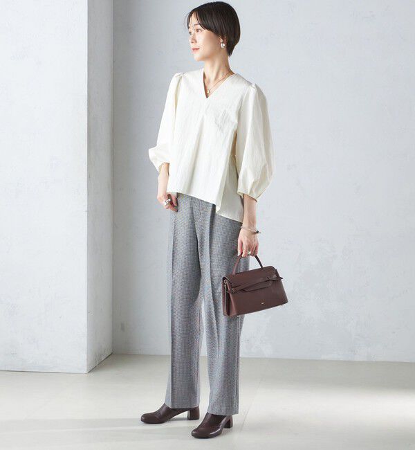 SHIPS for women「〈手洗い可能〉両面起毛 ストレート パンツ」|その他|