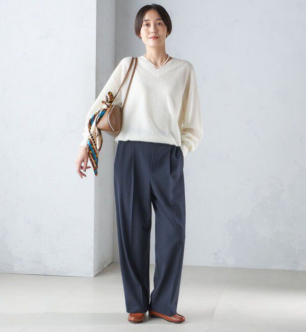 SHIPS for women「〈手洗い可能〉両面起毛 ストレート パンツ」|その他|