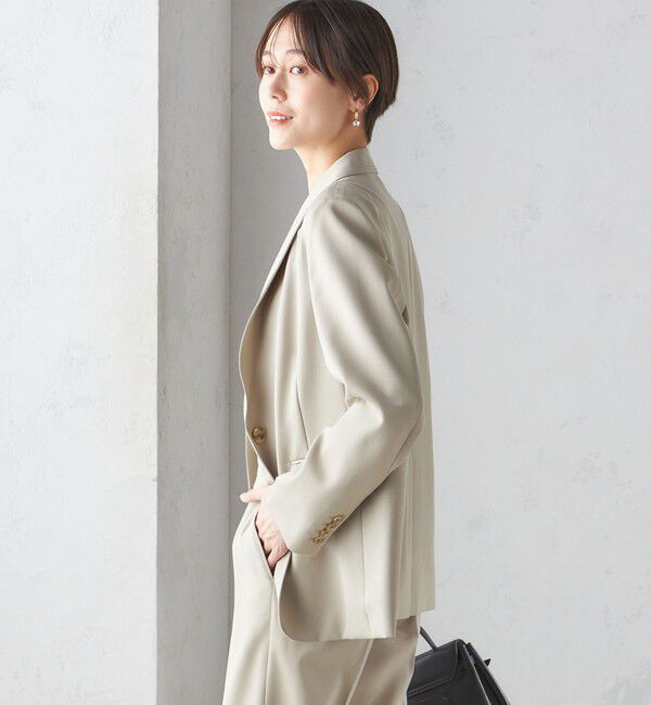 SHIPS for women「タキシード テーラード 1ボタン ジャケット」|テーラードジャケット|