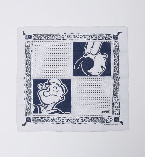 SHIPS「SHIPS: POPEYE BANDANA」|ハンカチ|ホワイト