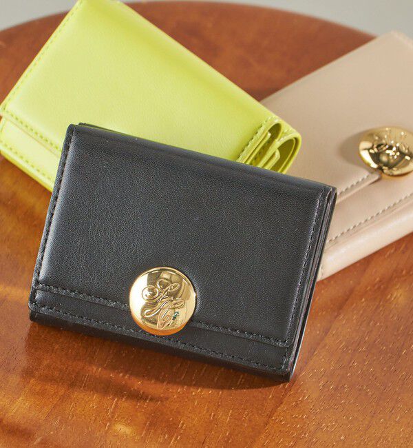 SHIPS for women「イタリアンレザー ゴールドパーツ 三つ折り 財布」|財布|