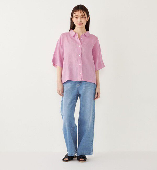 SHIPS Colors 「SHIPS Colors:〈洗濯機可能〉ユーロリネン (EURO Linen) ボクシー シャツ◇」|シャツ・ブラウス|