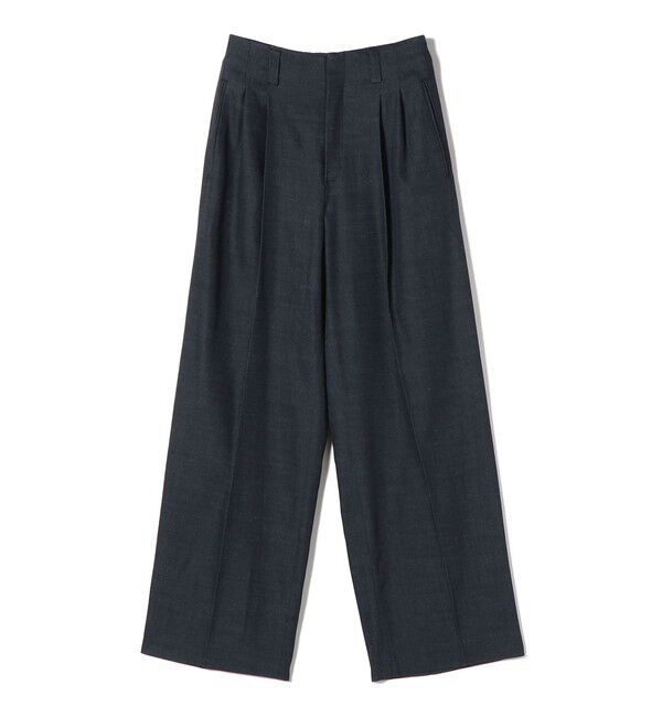 SHIPS for women「〈手洗い可能〉デニムライク 2タック ワイド パンツ」|その他|