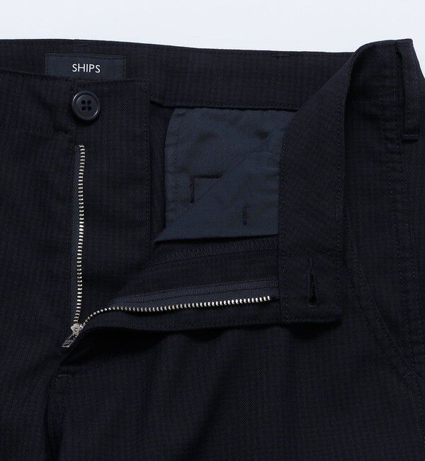 SHIPS「SHIPS: TR チェック テーパード チノ パンツ」|チノ|
