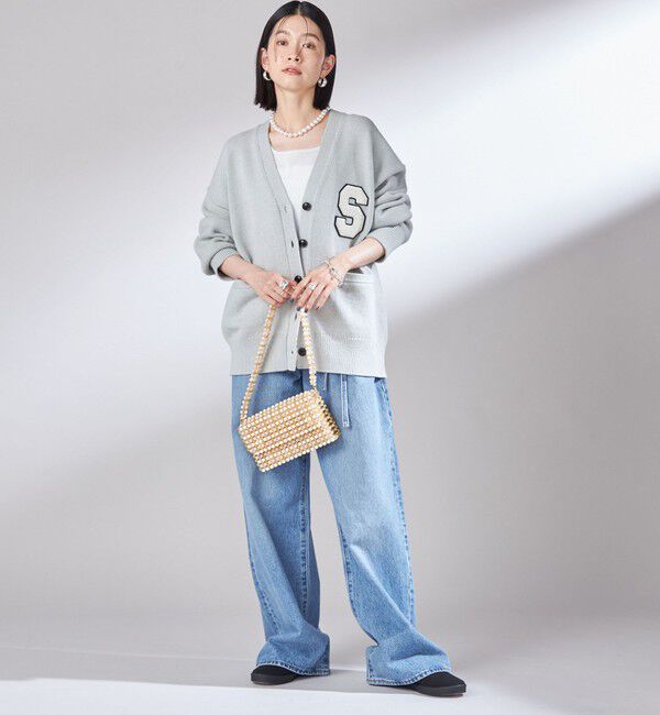SHIPS for women「〈手洗い可能〉サガラ ワッペン レタード カーディガン」|カーディガン|