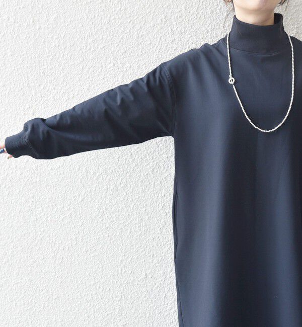 SHIPS any「SHIPS any:〈洗濯機可能〉裏起毛 リブ ハイネック ワンピース」|ワンピース|