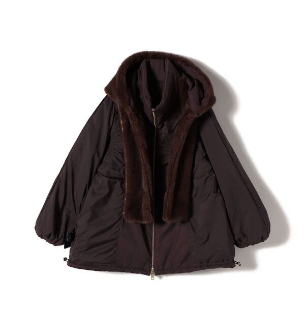 SHIPS for women「【WEB限定】2WAY フェイクファー 中綿 ブルゾン」|ブルゾン・スタジャン|