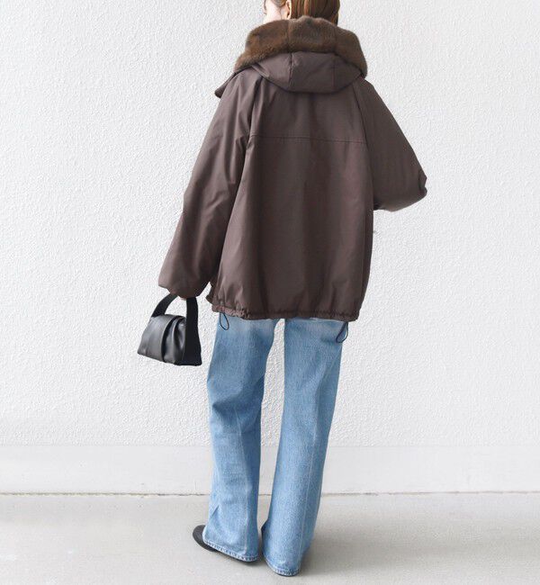 SHIPS for women「【WEB限定】2WAY フェイクファー 中綿 ブルゾン」|ブルゾン・スタジャン|