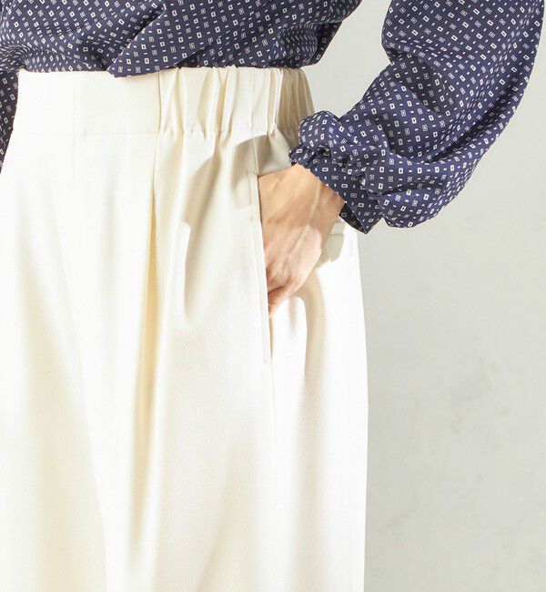SHIPS for women「〈手洗い可能〉メルティ ウォーム タック ワイド パンツ」|その他|