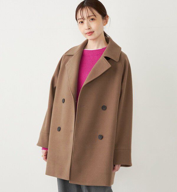 SHIPS Colors 「SHIPS Colors:〈手洗い可能〉ジャージーメルトン ピーコート◇」|ピーコート|