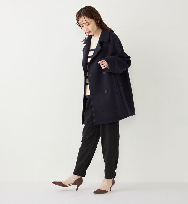 SHIPS Colors 「SHIPS Colors:〈手洗い可能〉ジャージーメルトン ピーコート◇」|ピーコート|