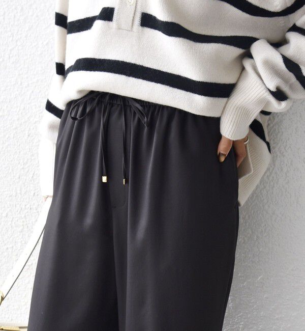 SHIPS for women「〈手洗い可能〉サテン ドロスト パンツ」|その他|