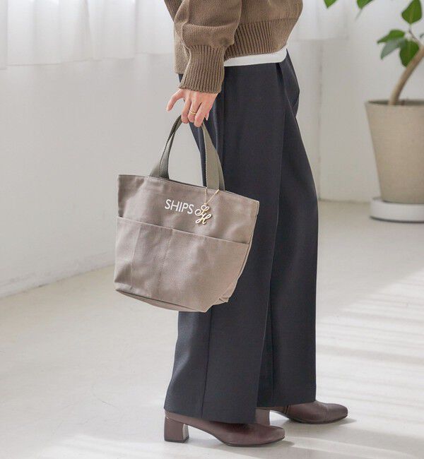 SHIPS for women「《一部追加予約》チャーム付き ポケット トート バッグ」|トートバッグ|