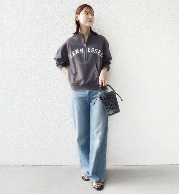 SHIPS for women「【SHIPS別注】TENNESSEE:〈洗濯機可能〉ハーフ ジップ スウェット」|スウェット・ジャージ|