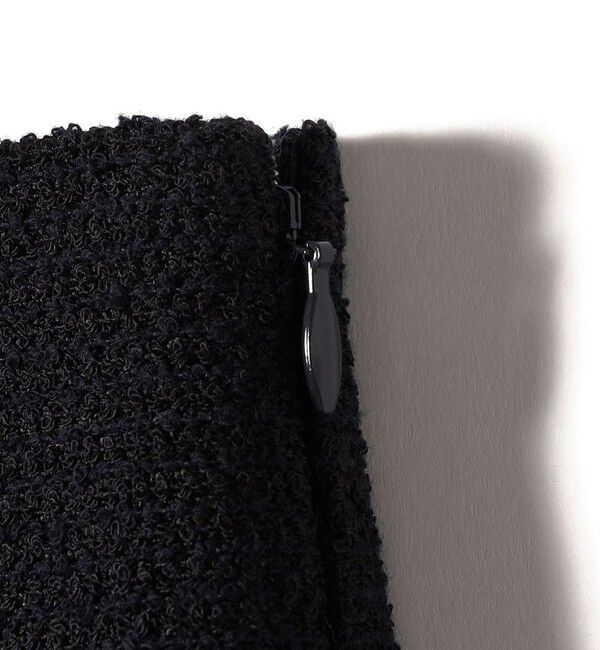 SHIPS for women「SHIPS Primary Navy Label:プードル ツイード サスペンダー スカート」|スカート|