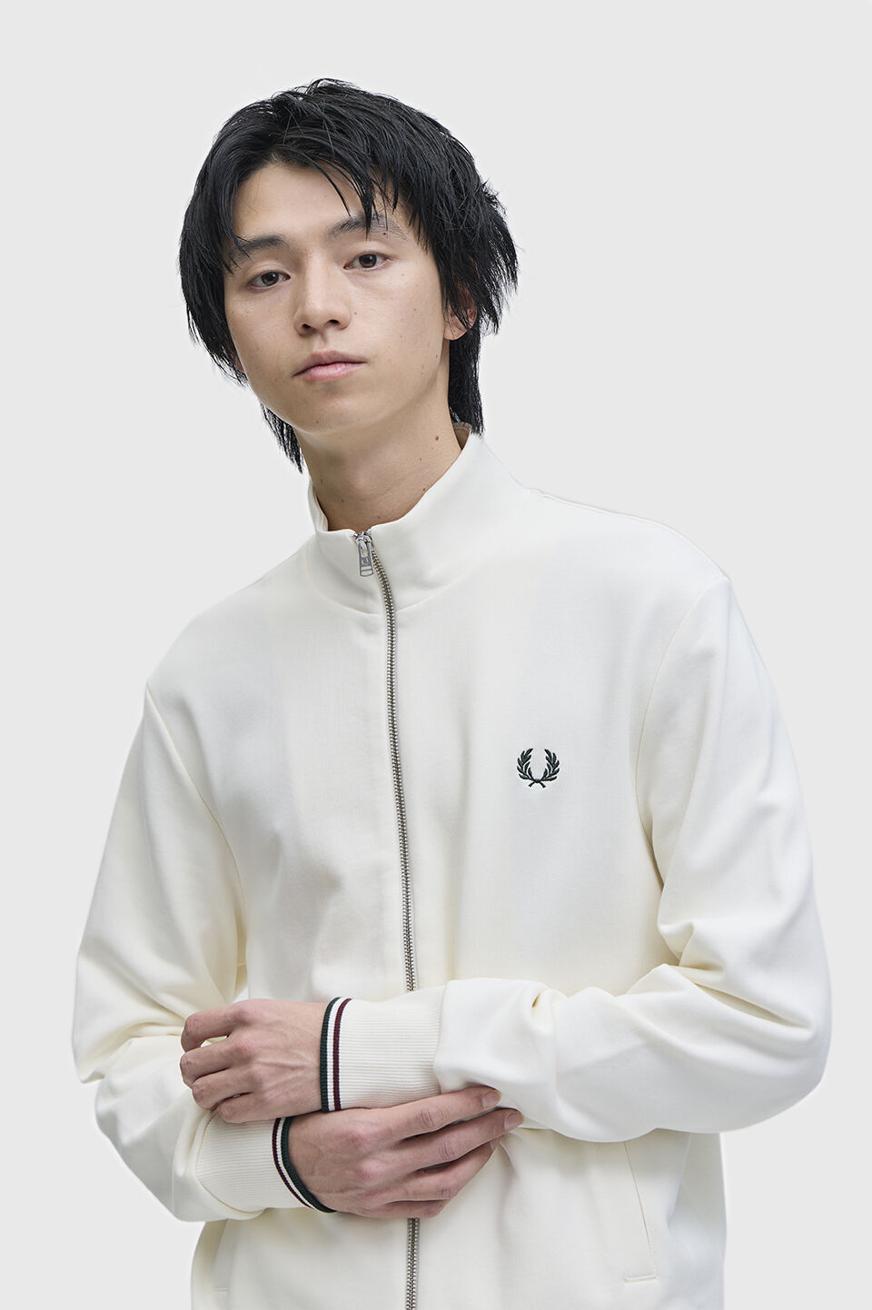 FRED PERRY 「Zip Through Sweatshirt」|スウェット・ジャージ|ECRU