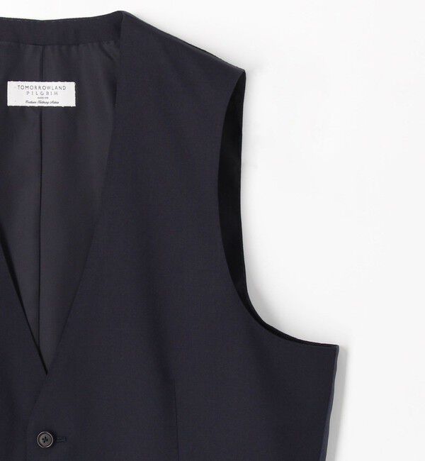 TOMORROWLAND MENS「ウールツイル 5Bベスト HORIZON TWILL E.Zegna」|ベスト・ジレ|