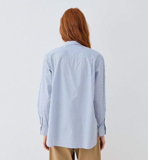 GALERIE VIE「コットンブロード スタンドカラーシャツ」|シャツ・ブラウス|