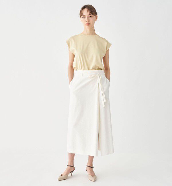 TOMORROWLAND collection「スーピマコットンジャージー フレンチスリーブプルオーバー」|Tシャツ・カットソー|