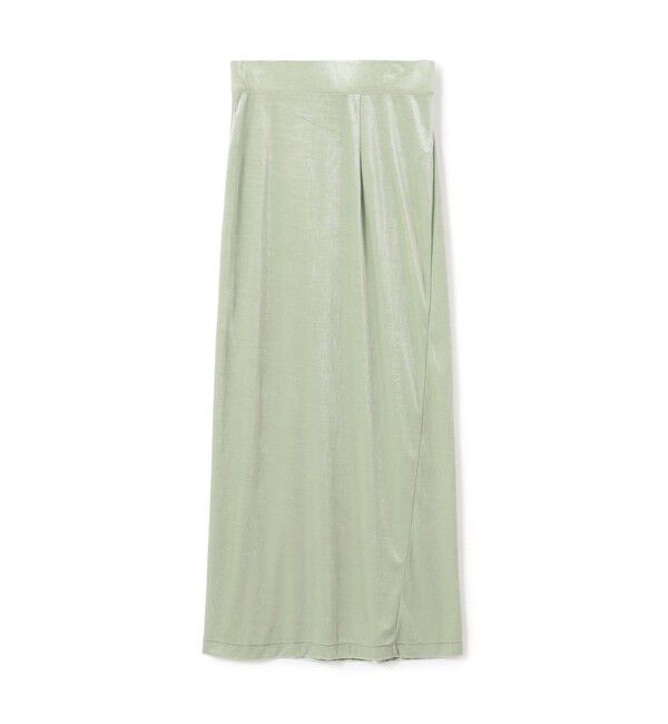 BACCA「inner piece ベロアジャージー ロングスカート」|スカート|51 ライトグリーン