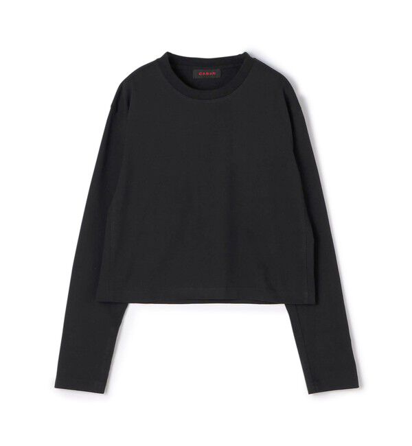 CABaN「ドライスビンコットン ロングスリーブTシャツ」|Tシャツ・カットソー|19 ブラック