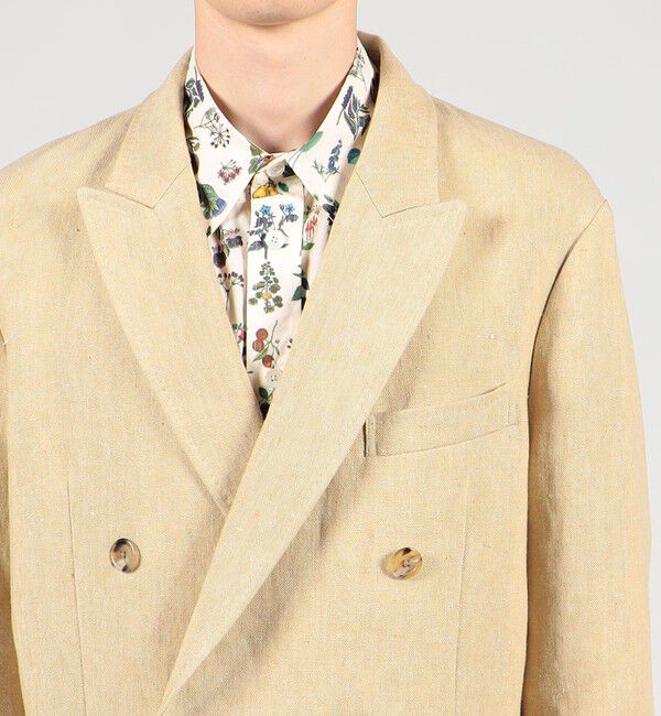 CABaN「CABaN アイリッシュリネン ダブルブレストジャケット」|テーラードジャケット|