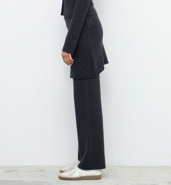 BACCA「ウールレースニットミニスカート」|スカート|