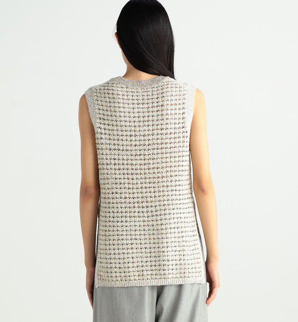 BACCA「ネップツイード ベスト」|ニット・セーター|