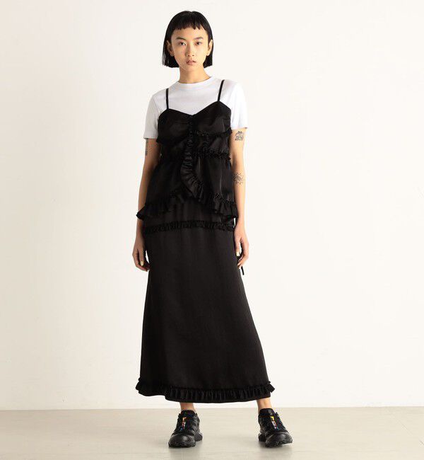 Edition「サテンヨウリュウ ギャザーフリルスカート」|スカート|