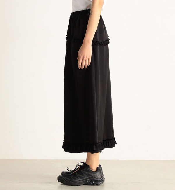 Edition「サテンヨウリュウ ギャザーフリルスカート」|スカート|