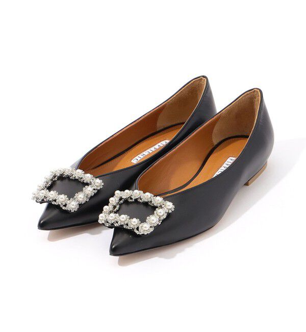 TOMORROWLAND GOODS「PIPPICHIC ANNA V JEWERLY 13 フラットシューズ」|パンプス|19 ブラック