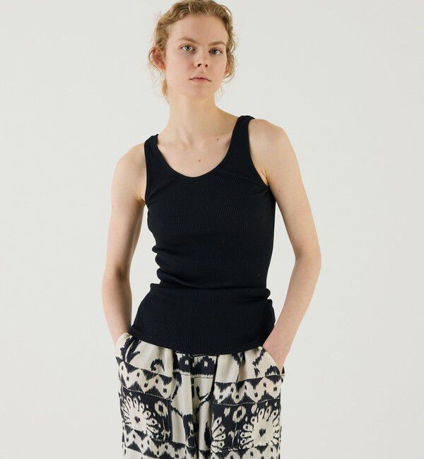 GALERIE VIE「コットンシルクリブ タンクトップ」|タンクトップ|