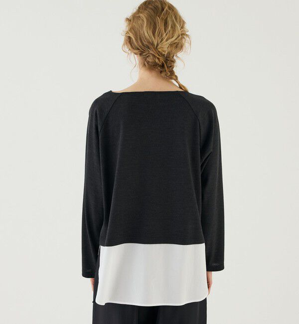 GALERIE VIE「クリアウォッシャブル シャツコンビプルオーバー」|Tシャツ・カットソー|