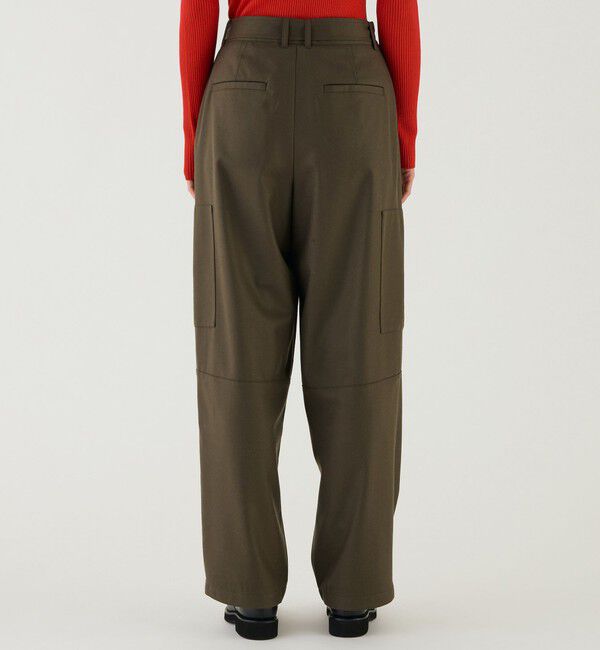 GALERIE VIE「ライトフラノストレッチ  アウトポケットカーゴパンツ」|カーゴ|