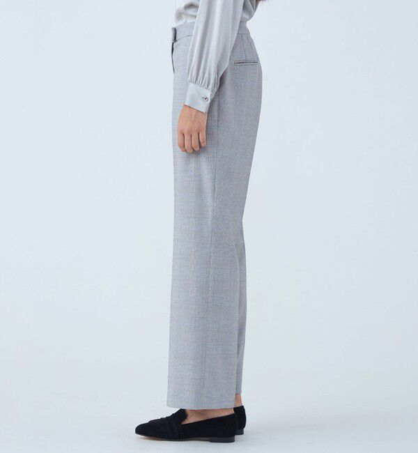 TOMORROWLAND collection「メランジグレンチェック ストレートパンツ」|スラックス|