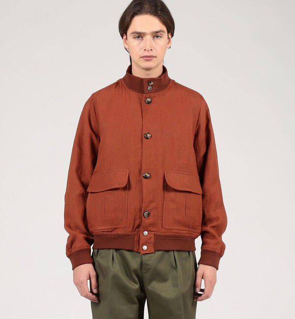 TOMORROWLAND MENS「【別注】VALSTAR リネン ドライビングブルゾン Valstarino」|ブルゾン・スタジャン|
