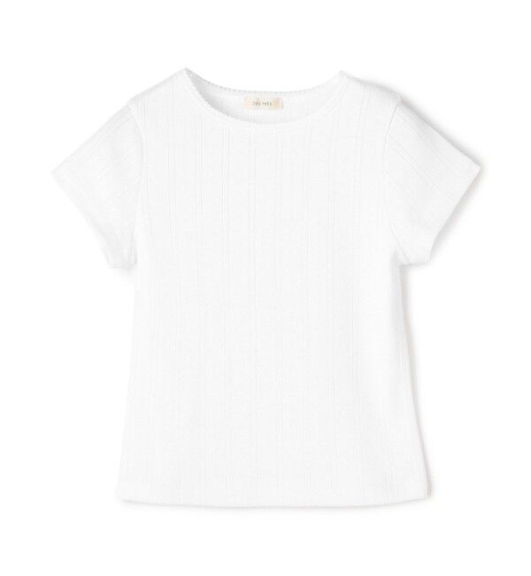 DES PRES「アイレットジャージー ミニTシャツ」|Tシャツ・カットソー|11 ホワイト