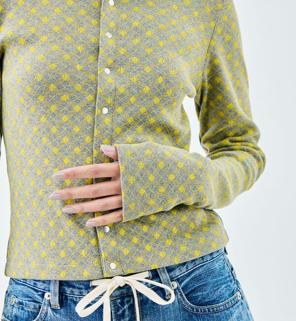 Edition「コットンモダールフライス プリント カーディガン」|Tシャツ・カットソー|